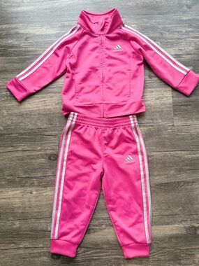 Adidas infant Core Classic Tricot Track Jacket & Pants Set 12M